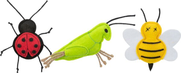Katteleke Insekter i filt 11cm
