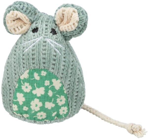 Katteleke Mus i stoff 11cm