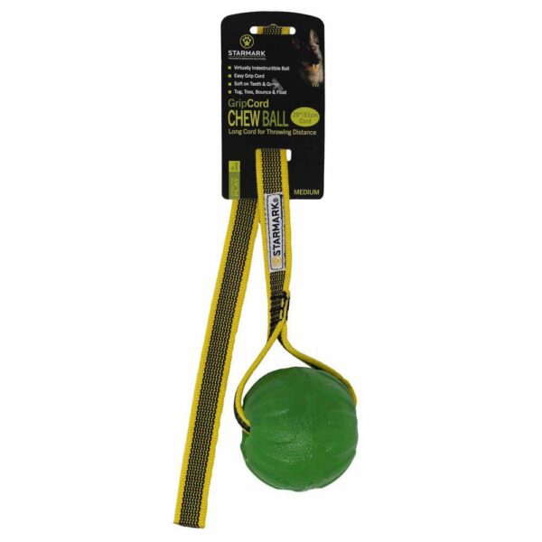 Starmark Chewball m/gripcoard grønn M 6,5x7x60,5cm