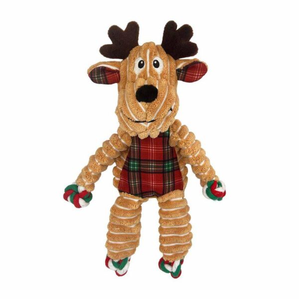 KONG Holiday Juleleke Floppy Knots Reinsdyr 24x22x4cm S/M