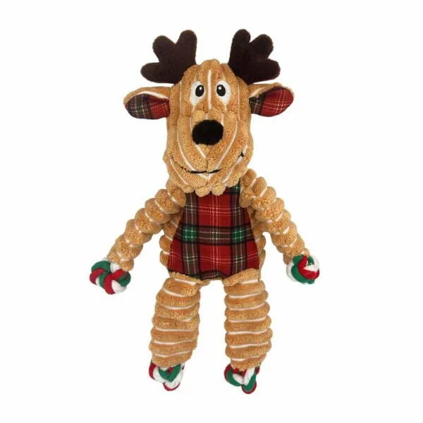 KONG Holiday Juleleke Floppy Knots Reinsdyr 24x22x4cm S/M