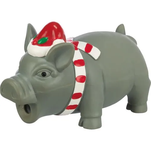 Hundeleke Xmas Latex Gris 16cm