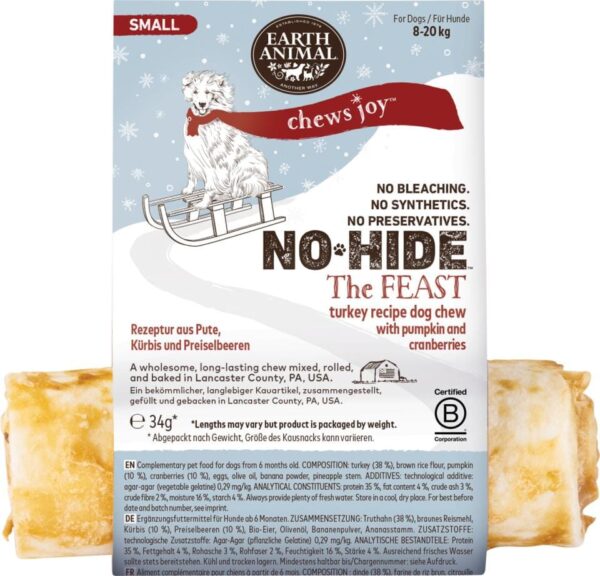 No-Hide The Feast Chew Turkey w/pumpkin & cranberry S