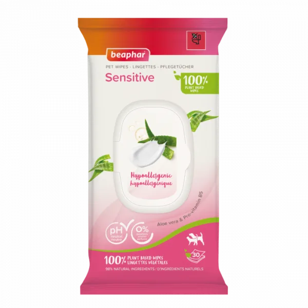 Beaphar Våtservietter Sensitiv 30pk