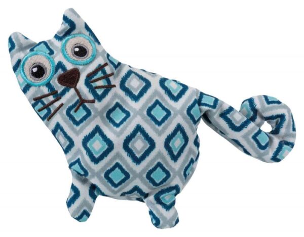 Katteleke Katt i Plysj fylt m/bokhvete 15cm