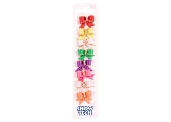 ShowTech Cutie sløyfe m/bling 3cm 8 stk