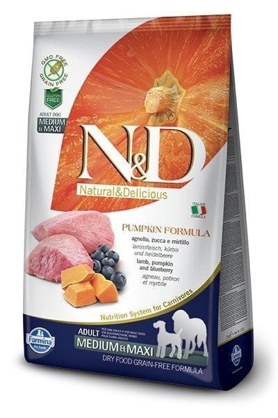 Farmina N&D Dog Pumpkin Lamb & Blueberry Adult Medium & Maxi 2,5kg