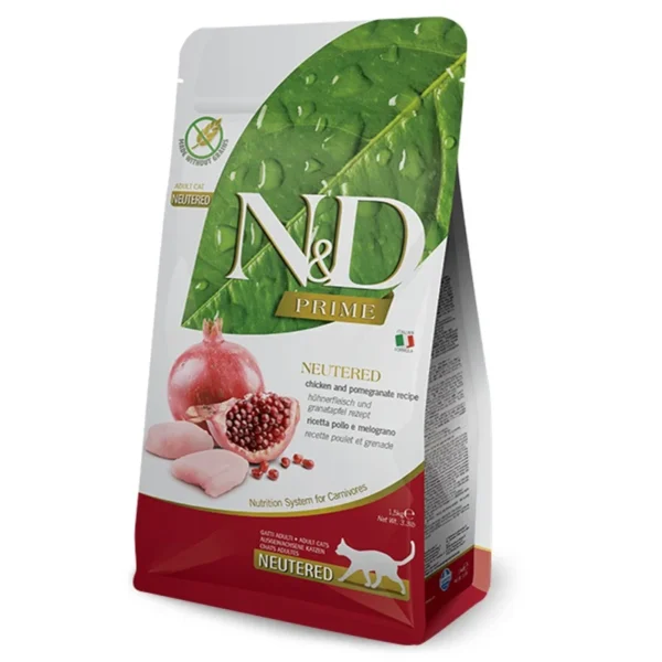 Farmina N&D Cat Prime Chicken & Pomegranate Neutered Adult 5kg