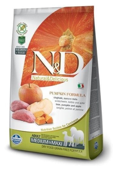 Farmina N&D Dog Pumpkin Wild Boar & Apple Adult Medium & Maxi 2,5kg
