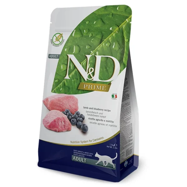 Farmina N&D Cat Prime Lamb & Blueberry Adult 5kg