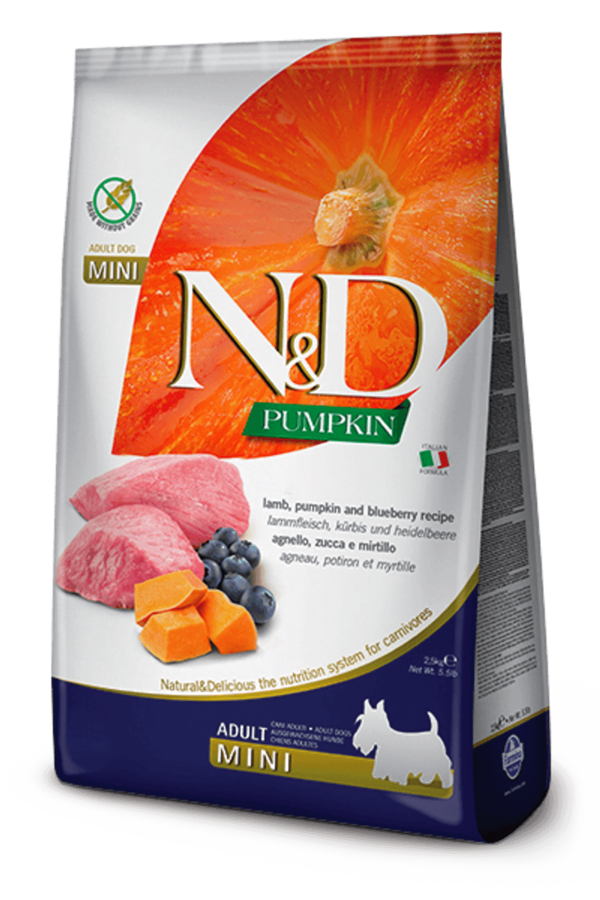 Farmina N&D Dog Pumpkin Lamb & Blueberry Adult Mini 7kg