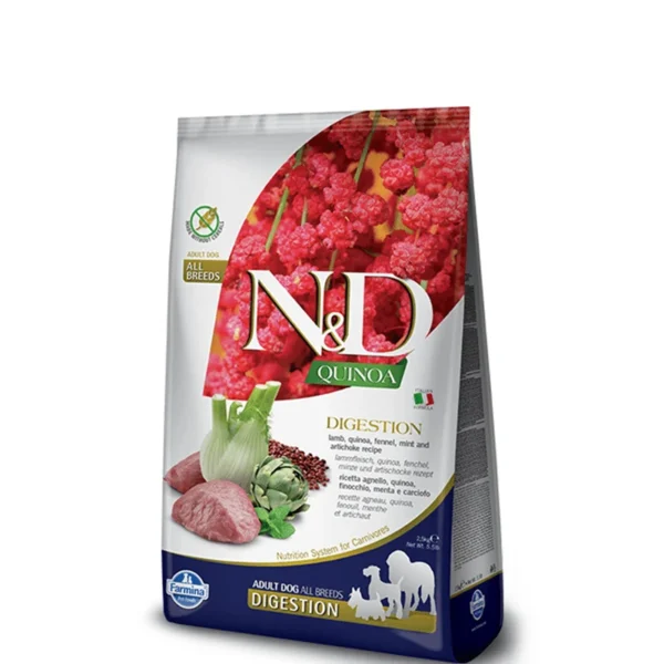 Farmina N&D Dog Quinoa Digestion Lamb & Fennel Adult Medium & Maxi 7kg