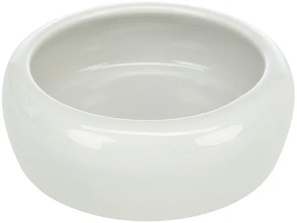 Keramikkskål m/sølekant 200ml ø10cm