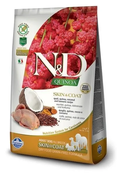 Farmina N&D Dog Quinoa Skin & Coat Quail & Coconut Adult All Breeds 2,5kg