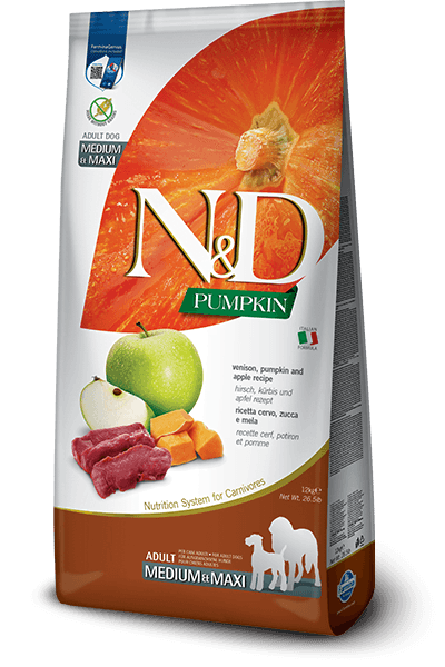 Farmina N&D Dog Pumpkin Venison & Apple Adult Medium & Maxi 12kg