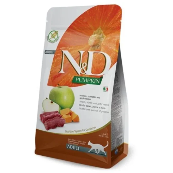 Farmina N&D Cat Pumpkin Venison & Apple Adult 1,5kg