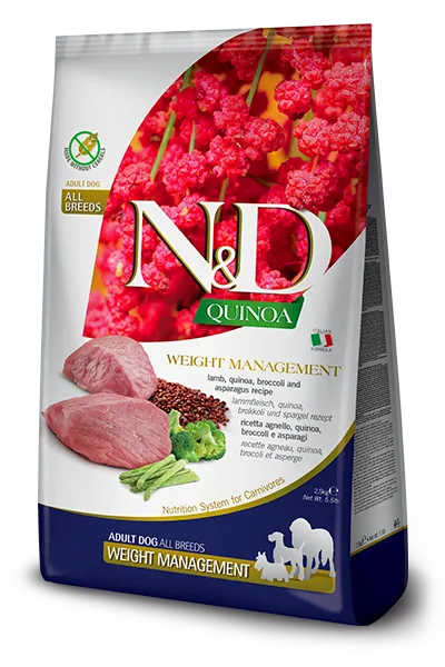 Farmina N&D Dog Quinoa Weight Management Lamb & Broccoli Adult Medium & Maxi 7kg