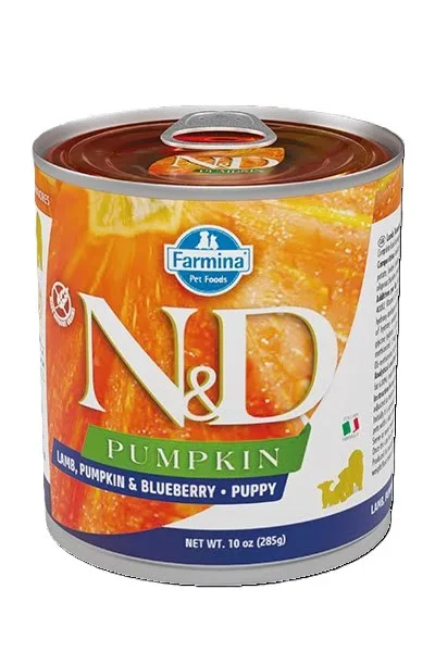 Farmina N&D Dog Lamb, Pumpkin & Blueberry Puppy 285g
