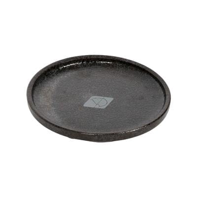D&D Trendy Keramikkskål Jasper Flat Svart ø13cm