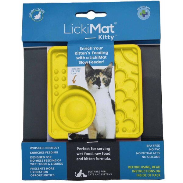 Lickimat Cat Kitty Gul 10x10cm