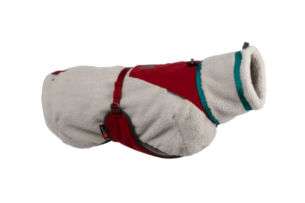 Non-Stop Dogwear Trekking Fleece Dog Jacket grey/wine/teal str 55