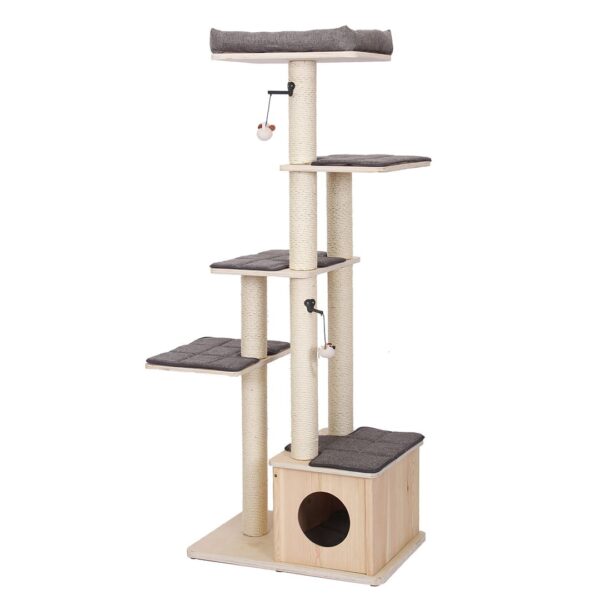 Kattemøbel Comfort Stockholm Grå/natur 170,9cm