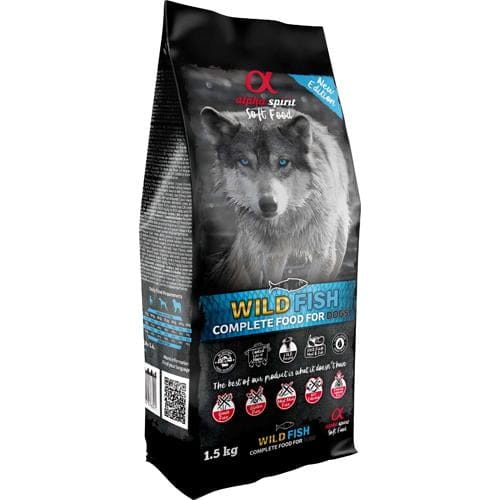 AlphaSpirit Wild Fish komplett hundefôr/godbiter semimoist 1,5kg