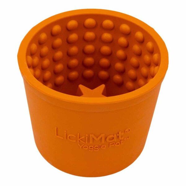 Lickimat Yoggie Pot oransje