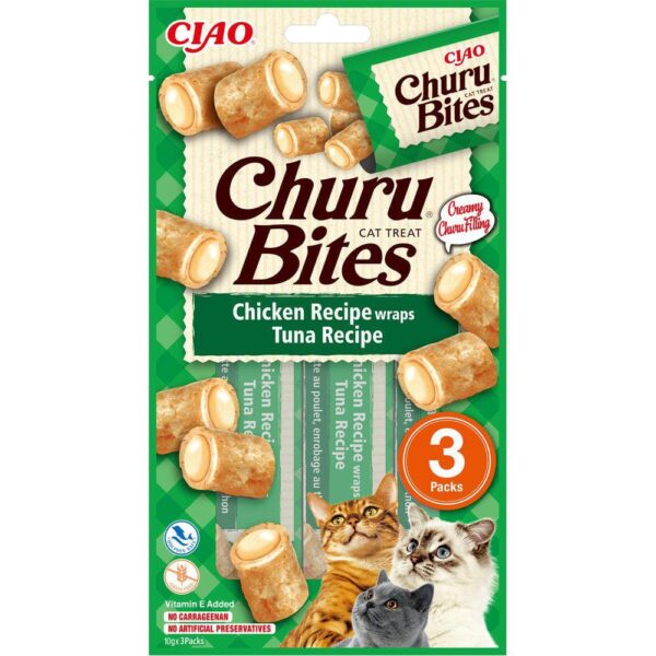 Churu Cat Bites Chicken with Tuna wrap 3stk