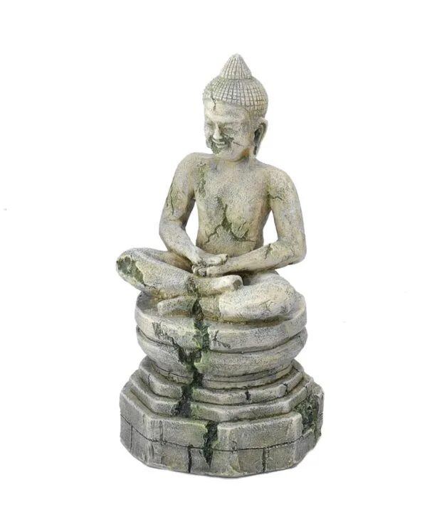 Akvariedekorasjon Bayon Buddha 9x8,5x17cm
