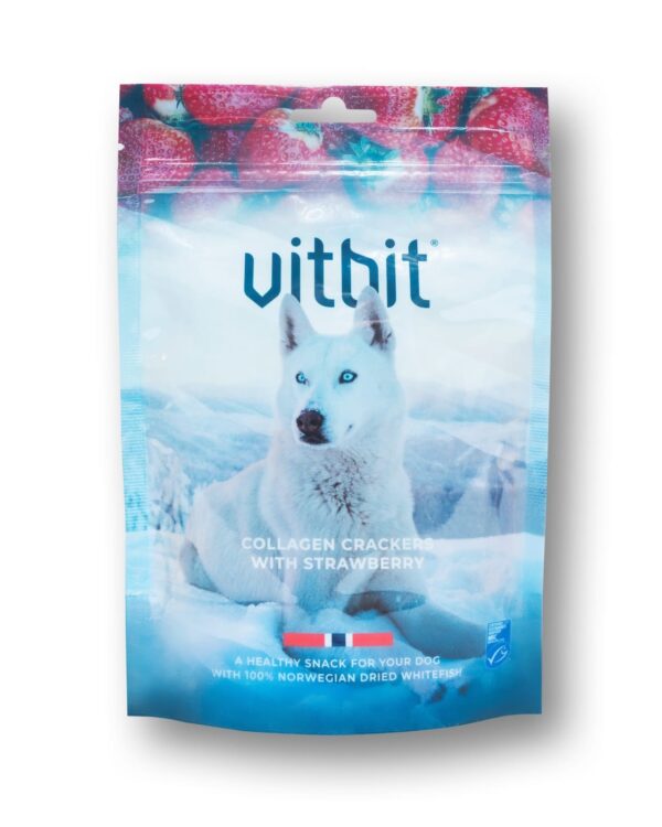 VitBit Collagen Crackers m/Jordbær 70g