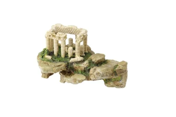 Akvariedekorasjon Akropolis på fjell 34,5x25x20cm