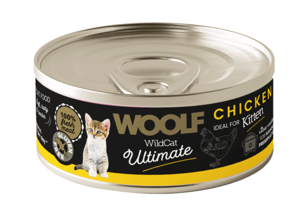 Woolf WildCat Ultimate Våtfôr Kitten Chicken Pate 85g