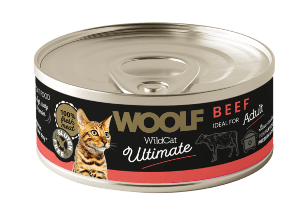 Woolf WildCat Ultimate Våtfôr Beef Pate 85g