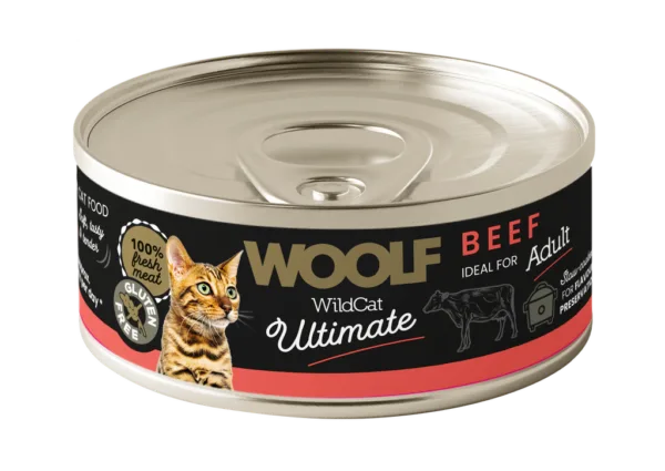 Woolf WildCat Ultimate Våtfôr Beef Pate 85g