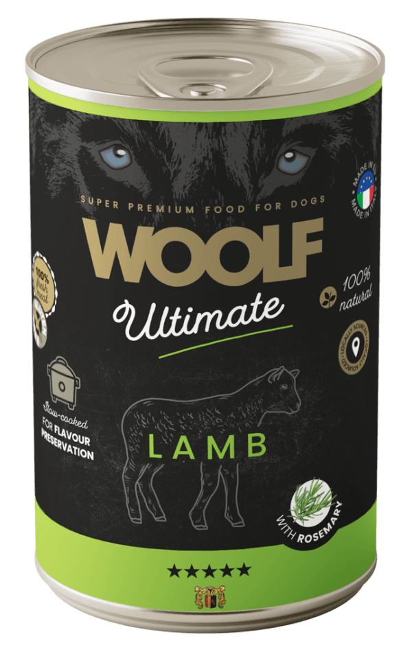 Woolf Ultimate Dog Våtfôr Lamb w/rosemary 400g