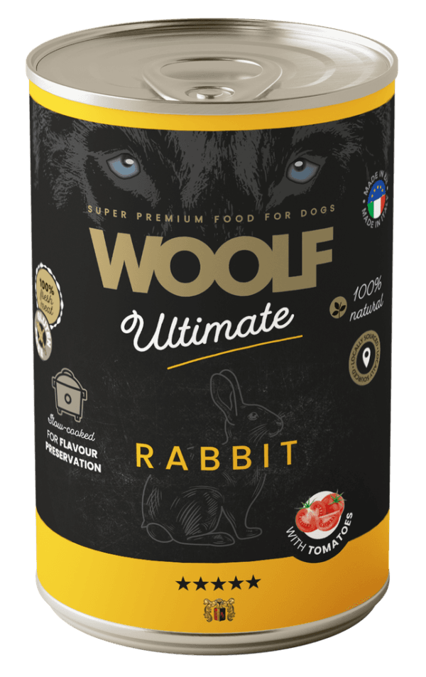 Woolf Ultimate Dog Våtfôr Rabbit w/tomato 400g