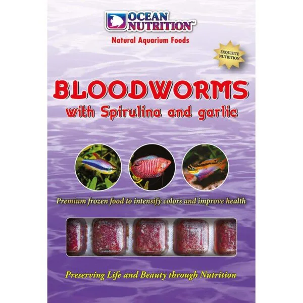 Ocean Nutrition Fryste Bloodworm w/spirulina & garlic 100g