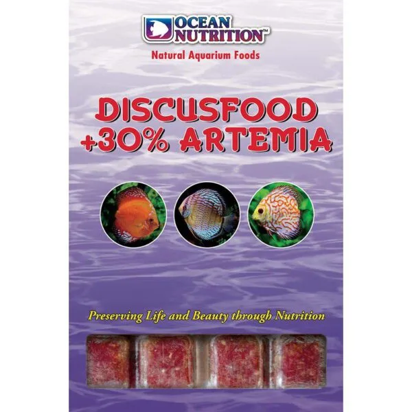 Ocean Nutrition Fryst Discusfôr +30% Artemia terninger 100g