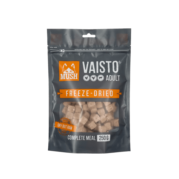 MUSH Vaisto frysetørket grå kylling/kalkun/lam 800 g