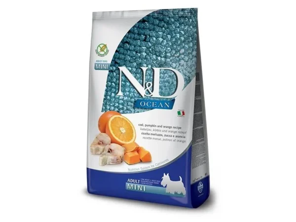 Farmina N&D Dog Ocean Cod, Pumpkin & Orange Adult Mini 2,5kg