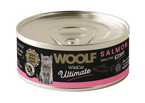 Woolf WildCat Ultimate Våtfôr Kitten Salmon Pate 85g