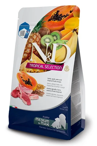 Farmina N&D Dog Tropical Selection Lamb Puppy Medium/maxi 2kg