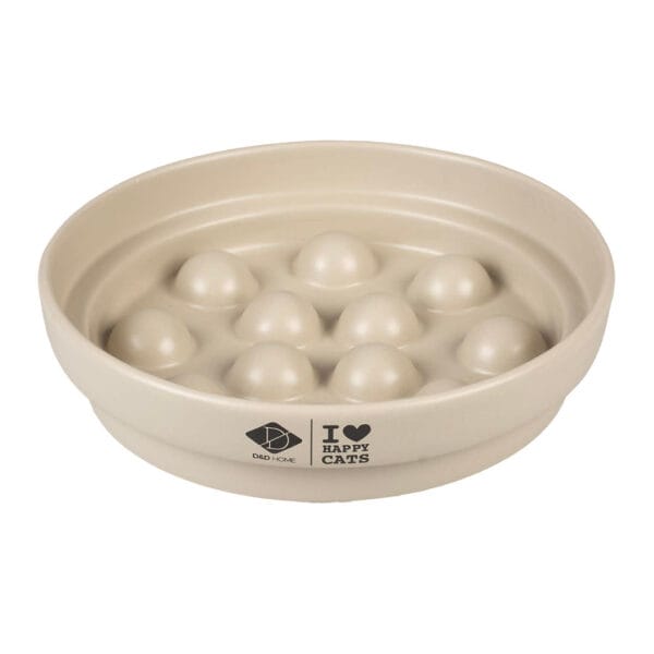D&D Keramikkskål Sue Slowfeed Dot Beige 750ml