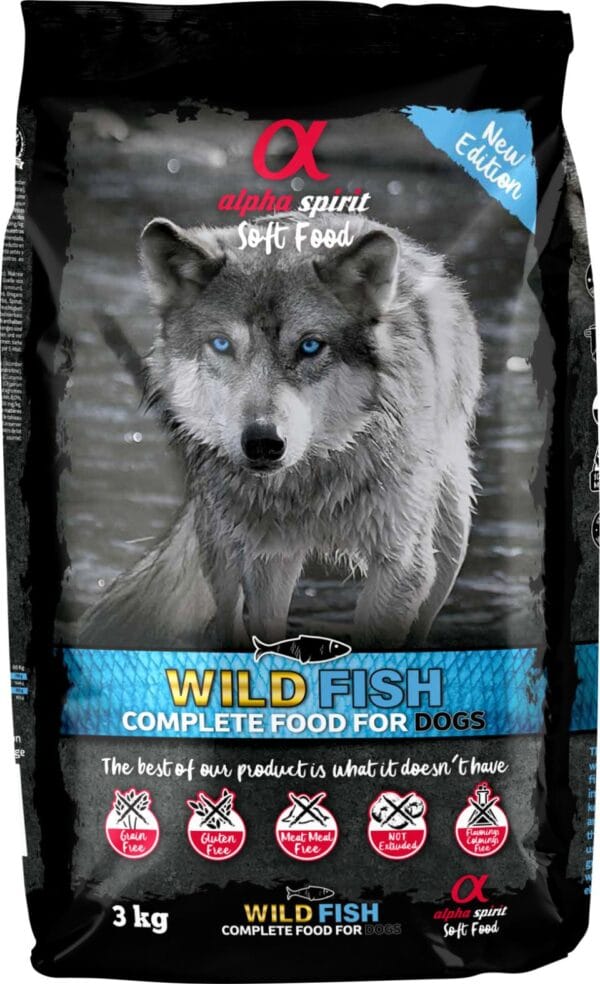 AlphaSpirit Wild Fish komplett hundefôr/godbiter semimoist 3kg