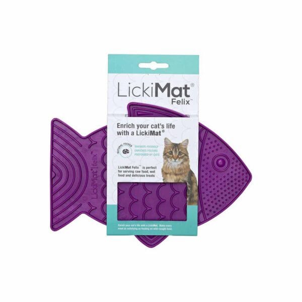 Lickimat Cat Felix lilla 22x15cm
