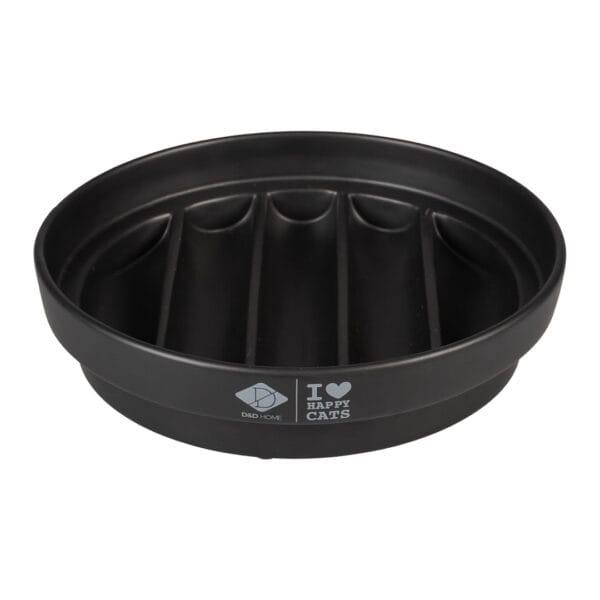 D&D Keramikkskål Sue Slowfeed Wave Svart 750ml