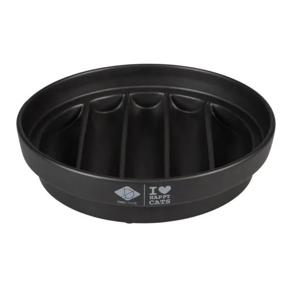 D&D Keramikkskål Sue Slowfeed Wave Svart 750ml