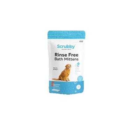 Scrubby Reusable Rinse Free Bath Mittens 5stk