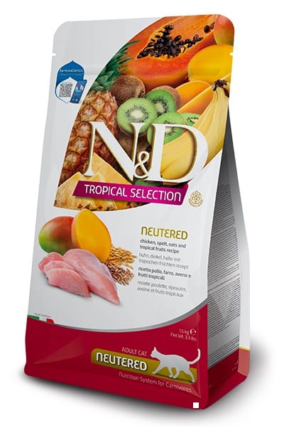 Farmina N&D Cat Tropical Selection Chicken Adult Neutered 1,5kg